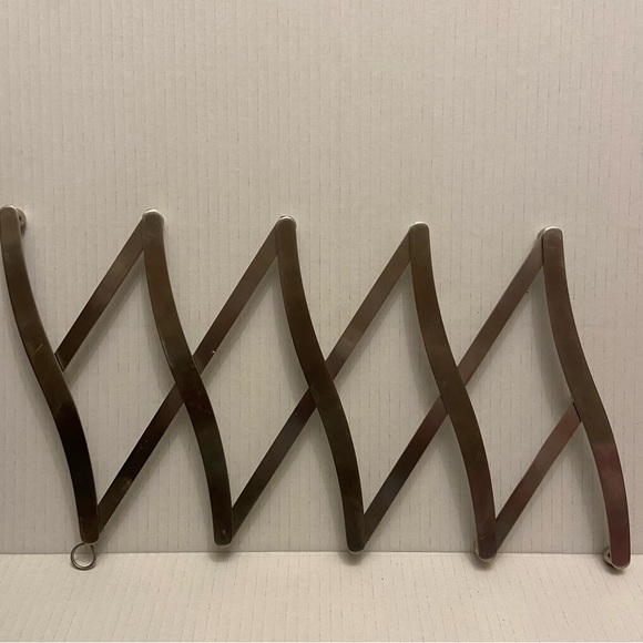 Accordion Style Stainless Steel Door, Kitchen, Wall, Hanging Multi Hook Rack. - Picture 2 of 4